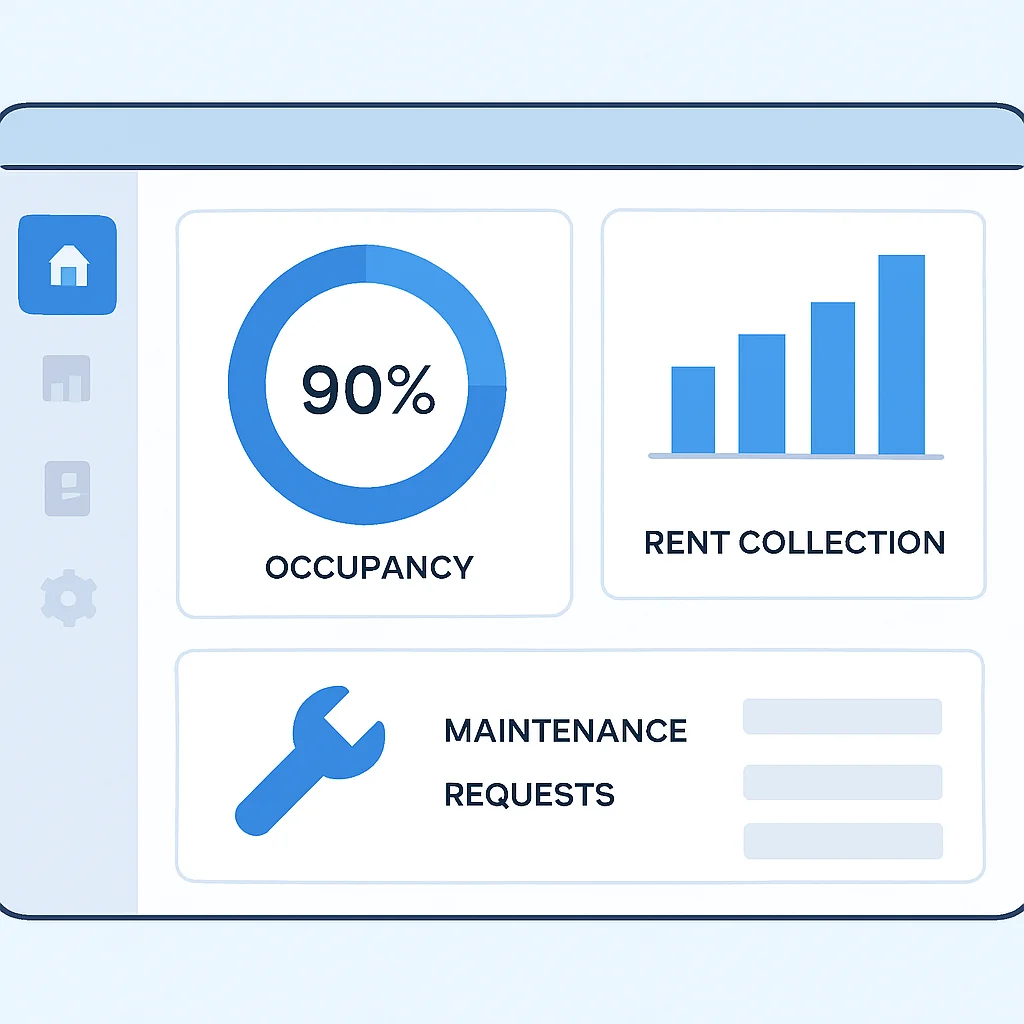 Custom real estate management dashboard UI