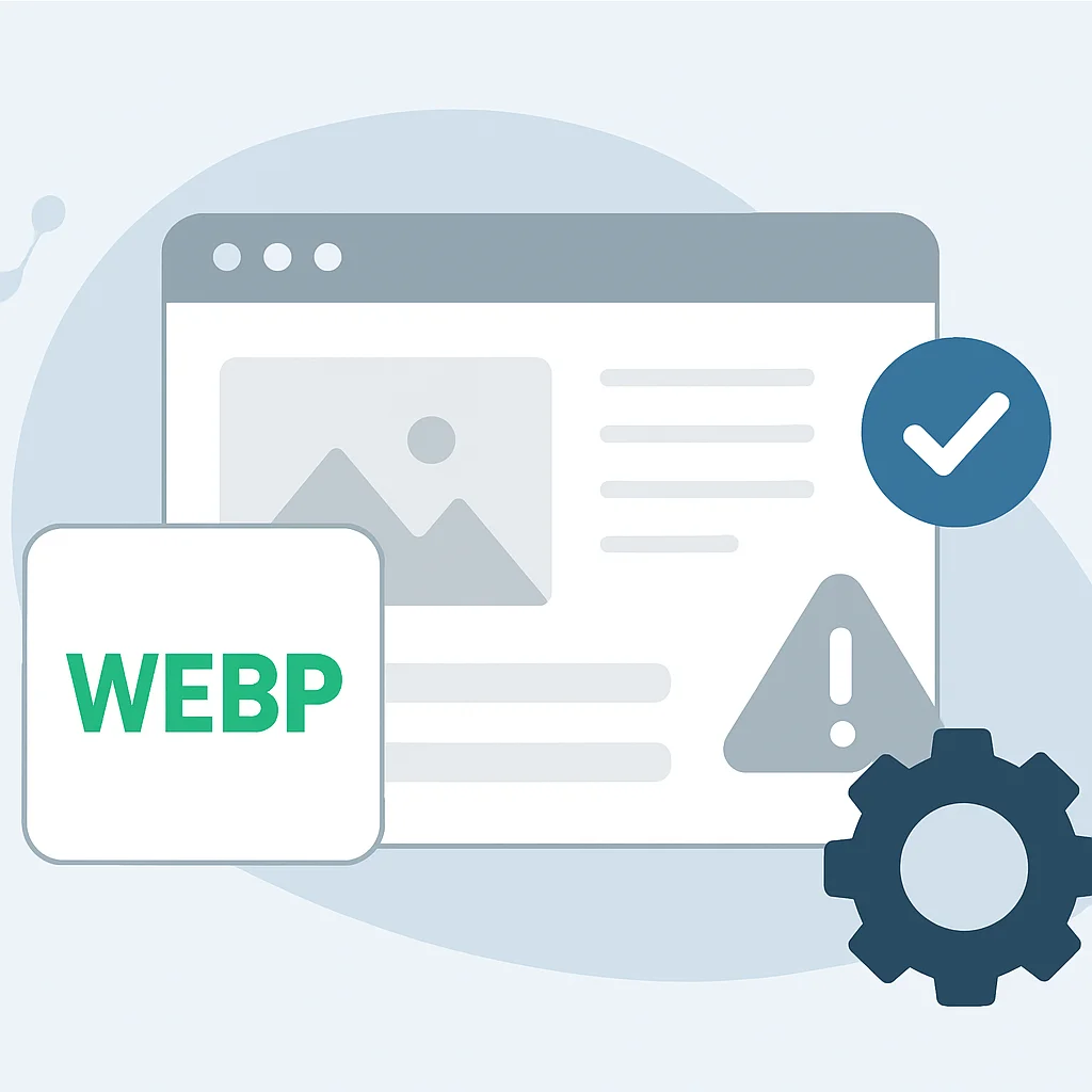 WebP画像のウェブサイトへの実装：互換性とフォールバック